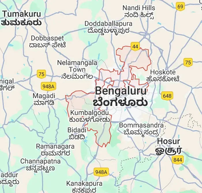 IVC Road Devanahalli airport corridor investment location map